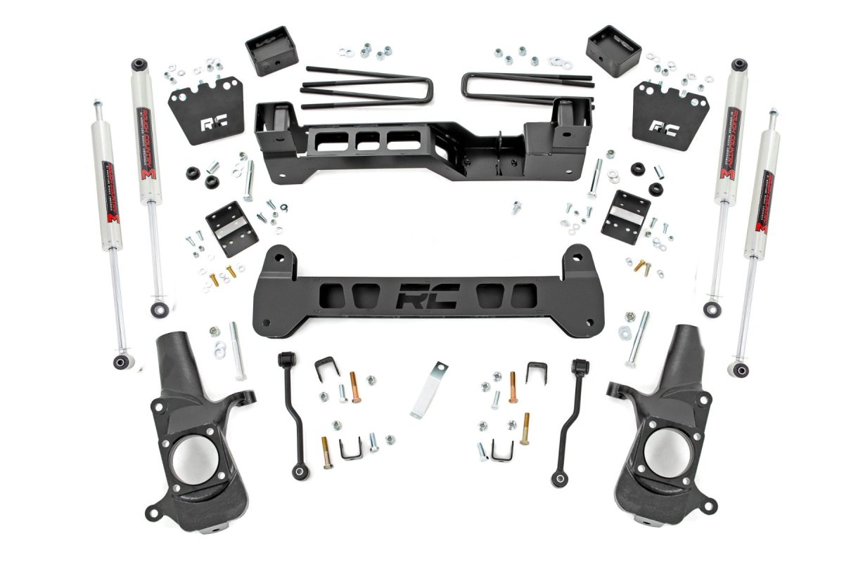 GMC Sierra 2500 HD Suspension Lift Kit - Front + Rear - Rough Country - M1 - '01-'10